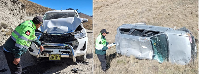 Sigue racha de accidentes en vía Lambrama - Chuquibambilla: deja una persona herida y daños materiales 